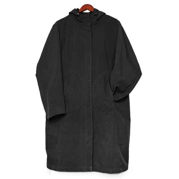 Misty Mountain Technical Outerwear Hooded Fall Jacket Black Plus Size Outdoors - Picture 2 of 14